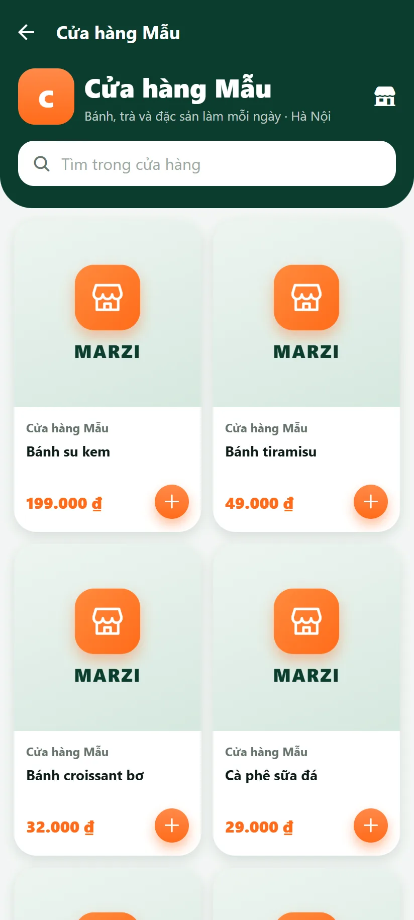 Trang một cửa hàng